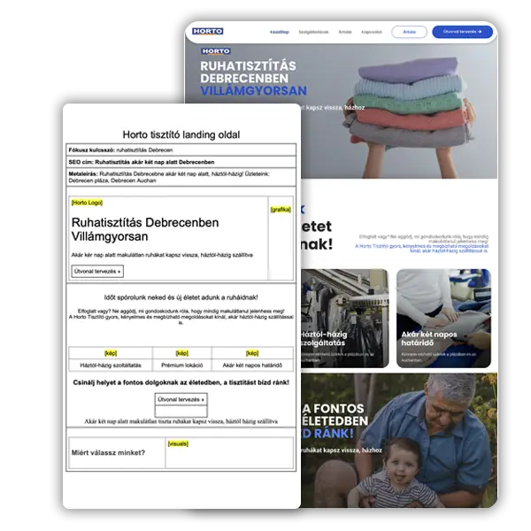 SEO-barát landing oldal készítés a jobb keresőoptimalizálásért