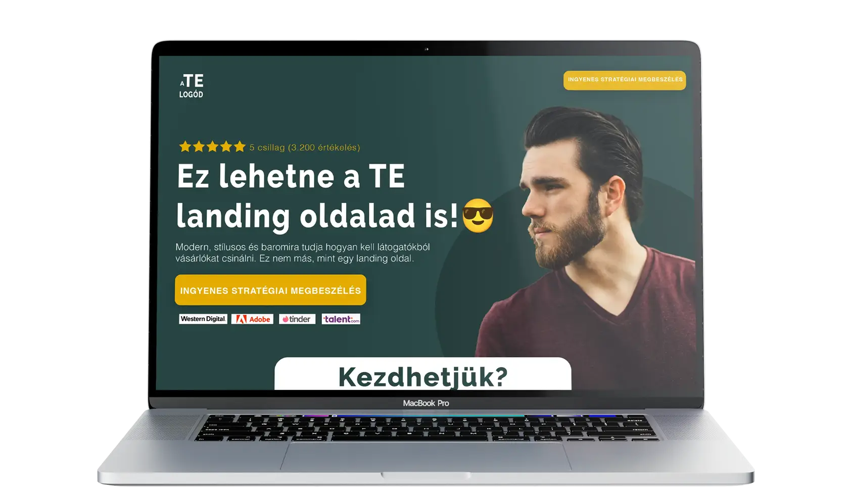 Landing oldal készítés szolgáltatás vállalkozások számára.